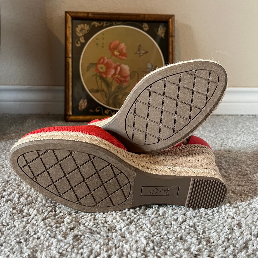 Joie "Sloan" Espadrille Ankle Strap Wedgie Shoes NWOT Size 7M - Picture 6 of 7